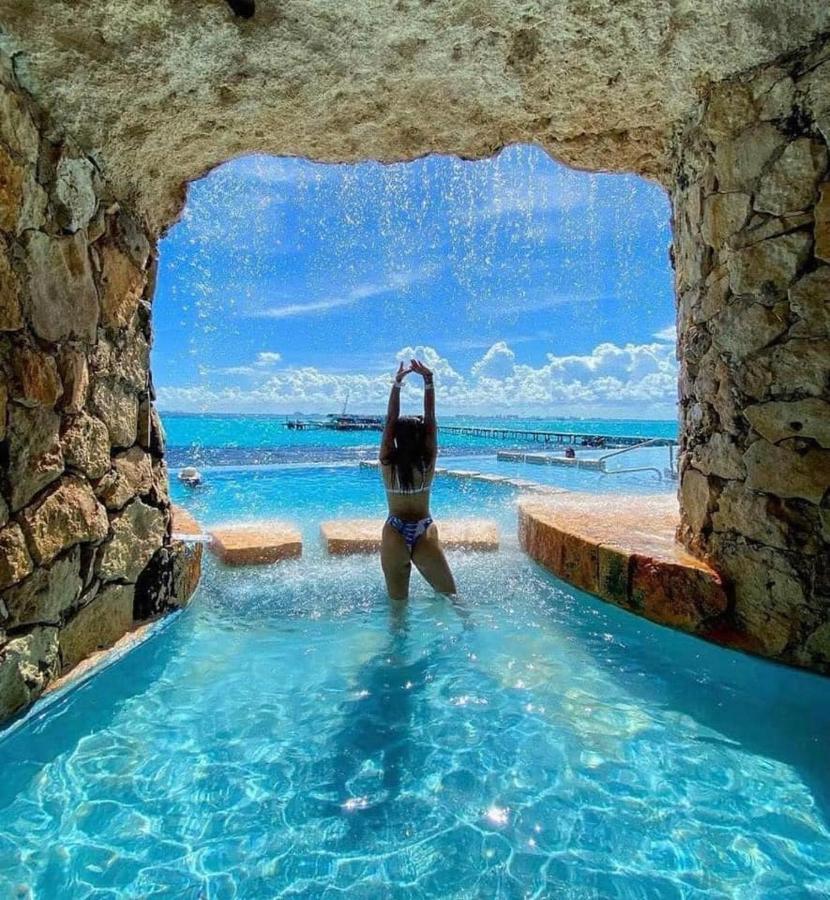 Apartamento en Fraccionamiento Privado 6 personas con piscina cerca de la Playa Playa del Carmen Exterior foto